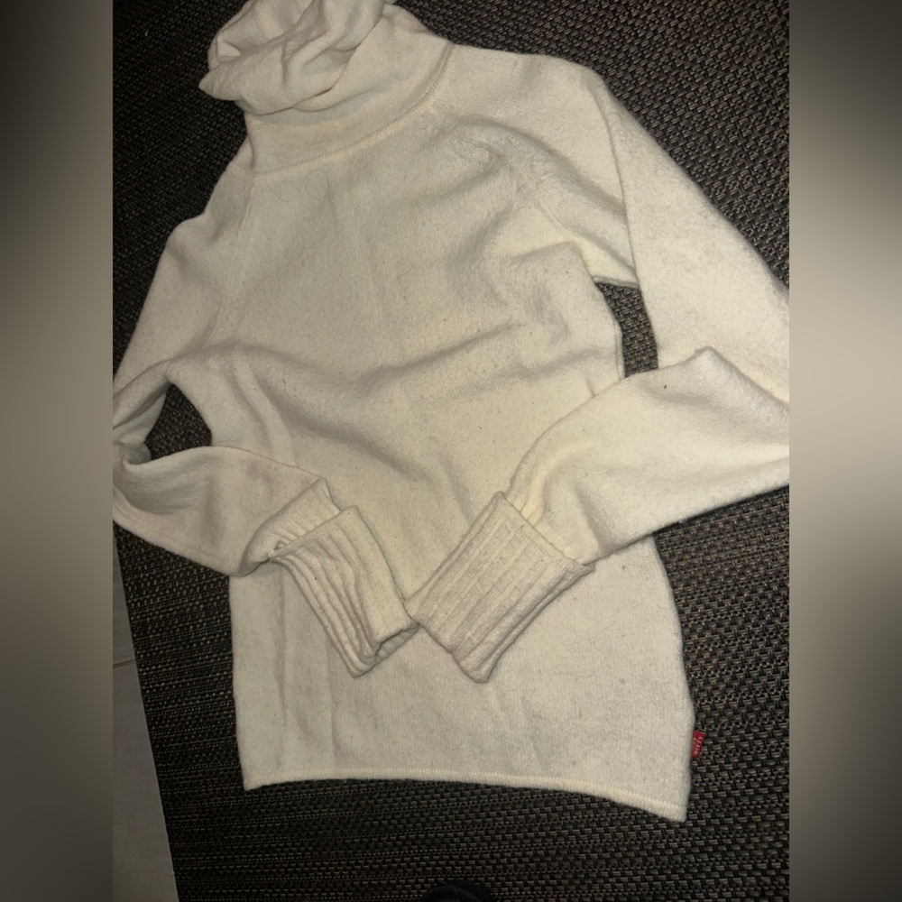 Miss Sixty Cream Turtleneck Sweater